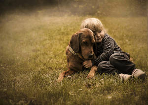 Best Dog With Baby Wallpaper