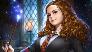 Best Friends And Brilliant Minds: Harry Potter And Hermione Granger Wallpaper
