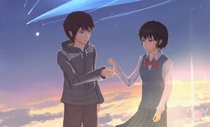 Best Friends Forever Taki And Mitsuha Wallpaper