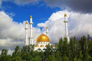 Best Islamic Golden Mosque Wallpaper