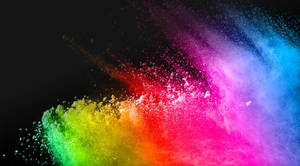 Best Oled Rainbow Powder Explosion Wallpaper