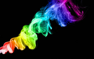 Best Oled Rainbow Smoke Wallpaper