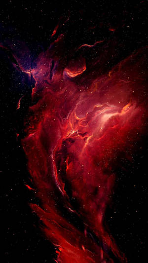 red galaxy wallpaper hd