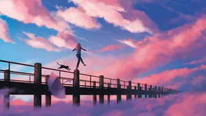 Best Pink Skies Art Wallpaper