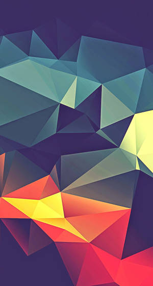 Best Smartphone Colourful Geometric Shapes Wallpaper