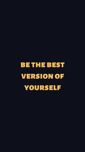 Best Version Of Yourself Motivational Quote Wallpaper