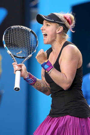 Bethanie Mattek-sands Happy Celebrating Wallpaper