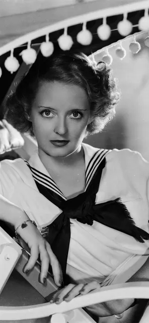 Bette Davis In A Sailor Dress Wallpaper