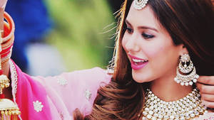 Bhojpuri Actress Wearing Striking Jewelry Wallpaper