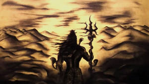 Bholenath Hd Lord Shiva Silhouette Mountains Wallpaper