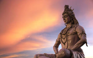 Bholenath Hd Shiva Meditating Sunset Wallpaper