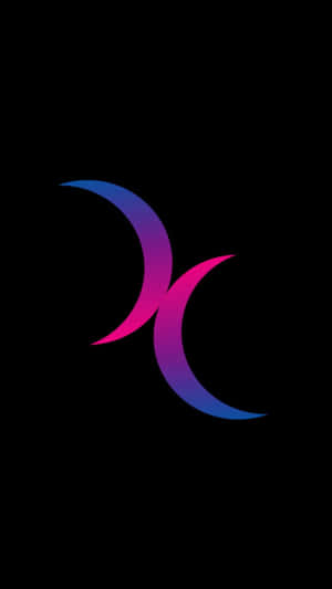 Bi Flag Crescent Moons Wallpaper