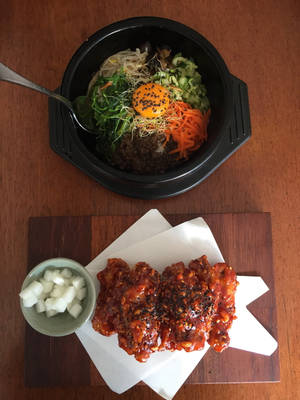 Bibimbap With Teriyaki Chicken Wallpaper