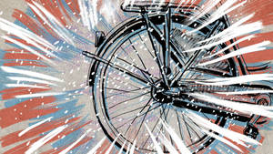 Bicycle Wheel Art Wallpaper