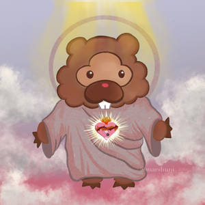 Bidoof As Jesus Wallpaper