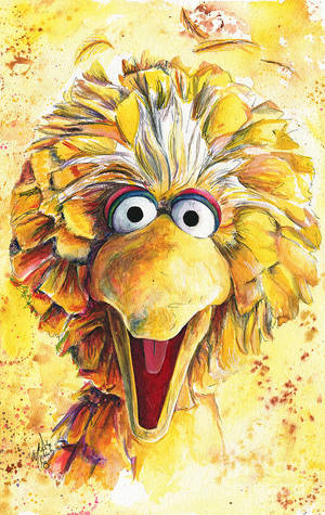 Big Bird Painting Wallpaper