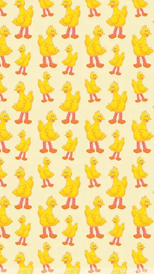 Big Bird Pattern Wallpaper