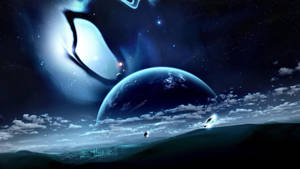 Big Blue Moon Wallpaper