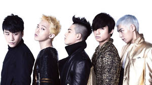 Bigbang K-pop Group Lined Up Wallpaper
