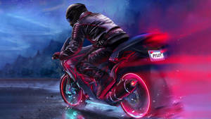 Bike Lover Speeding Digital Art Wallpaper
