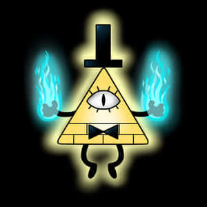 Bill Cipher With Flames Wallpaper