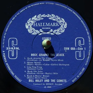 Bill Haley And The Comets Rock Around Vinyl Wallpaper