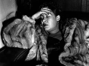 Billie Holiday - The Voice Of Jazz In A Furry Jacket Wallpaper