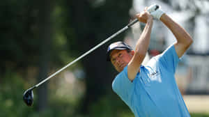 Billy Andrade Wearing A Light Blue Polo Shirt Wallpaper