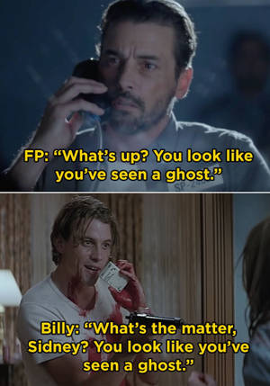 Billy Loomis Talking With His Father Wallpaper