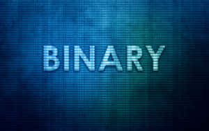 Binary In Blue Wallpaper