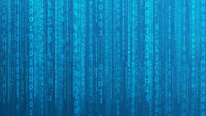 Binary Numbers Minimalist Blue Wallpaper