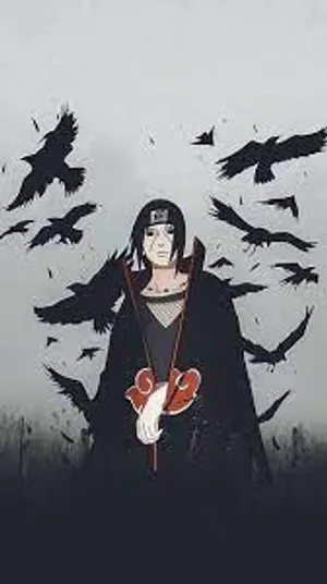 Birds Naruto Itachi Uchiha 4k Wallpaper