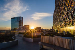 Birmingham City With Sunset View Wallpaper