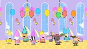 Birthday Party Princess Peppa Pig Tablet Wallpaper