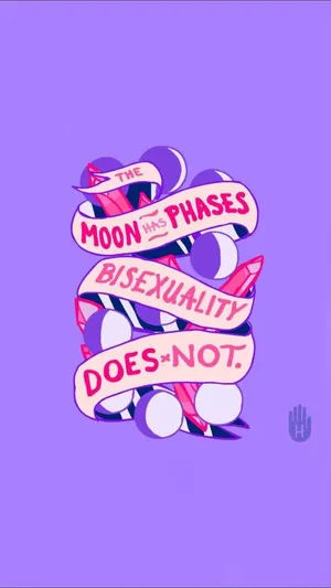 Bisexual Aesthetic Moon Phases Wallpaper