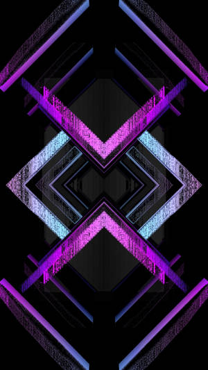 Bismuth Black And Purple Phone Wallpaper
