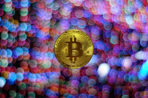 Bitcoin In Bokeh Art Wallpaper