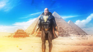 Black Adam Egyptian Pyramids Wallpaper