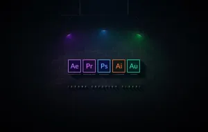 Black Adobe Photoshop Symbols Wallpaper