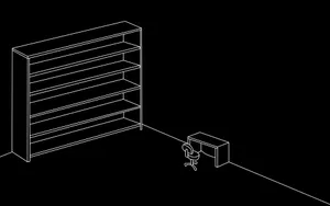 Black Aesthetic Collage Shelf And Desk Wallpaper