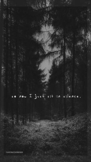 Black Aesthetic Iphone Forest Quote Wallpaper