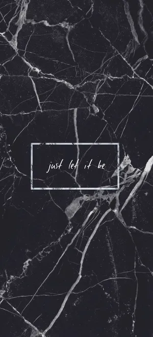 Black Aesthetic Just Let It Be Wallpaper