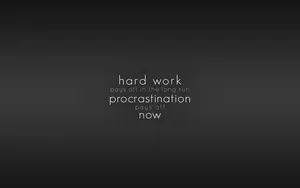 Black Aesthetic Quotes Desktop Hard Work Pays Off Wallpaper