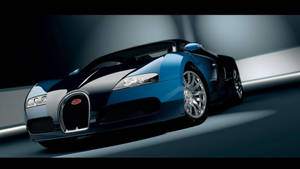Black And Blue Bugatti Car Wallpaper