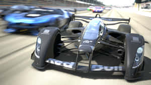 Black And Blue Racing Live Car Wallpaper
