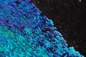 Black And Blue Sequins Wallpaper