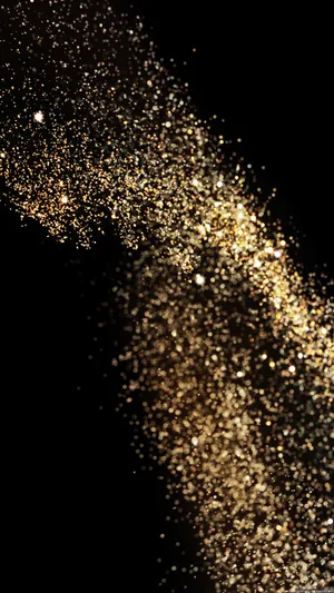 Black And Gold Glitter Grains Phone Wallpaper