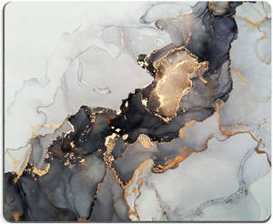 Black And Gold Marble Center Wallpaper
