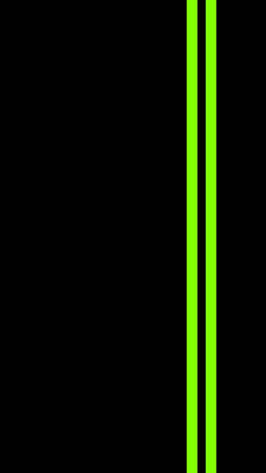 Black And Green Double Stripes Wallpaper