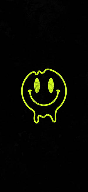 Black And Green Smiley Face Wallpaper